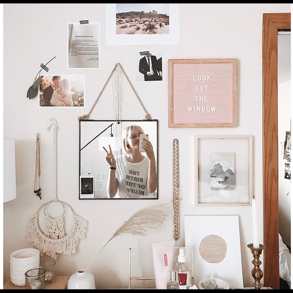 Pink Felt Wooden Letter Board - Picture 3 of 8